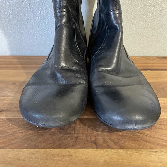 Børn Tall Black Leather Riding Boots Studded Equestrian Size 11 - Picture 4 of 16